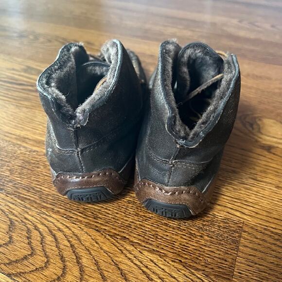 Frye Morgan Chukka Moccasin Slipper Shoes Womens 8.5 Brown Leather Wool Lined - Picture 7 of 7